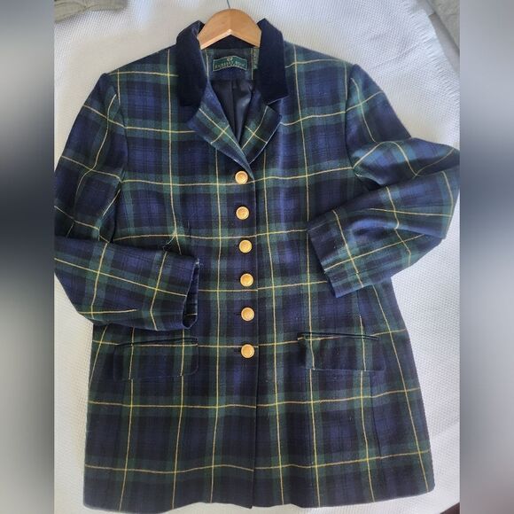 Embassy Row Vintage new wool blazer long jacket - Picture 9 of 16